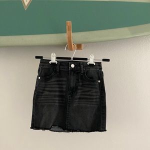 Girl’s Stretch Denim Jean Skirt - Black